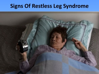 Signs of Restless Syndrome | USA Vein Clinics