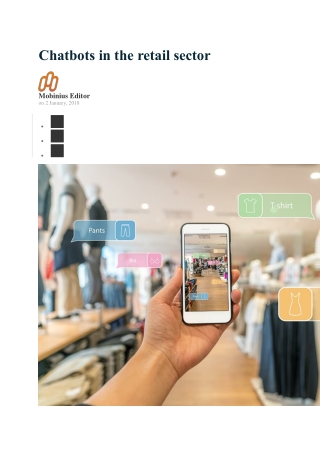 Chatbots in the retail sector