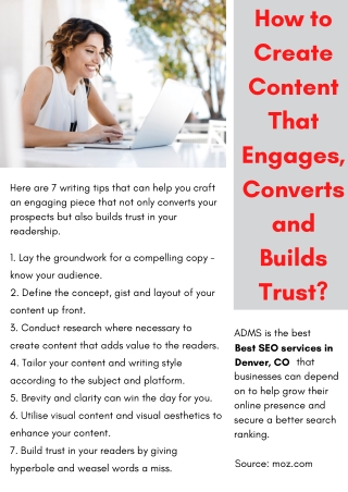 How to Create Content That Engages, Converts and Builds Trust?