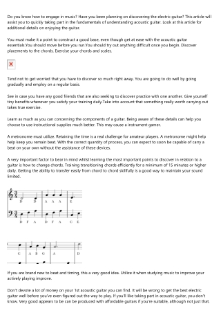 Advice And Tips On How To Properly Understand Acoustic guitar