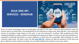 Bulk SMS API Services - SendHub