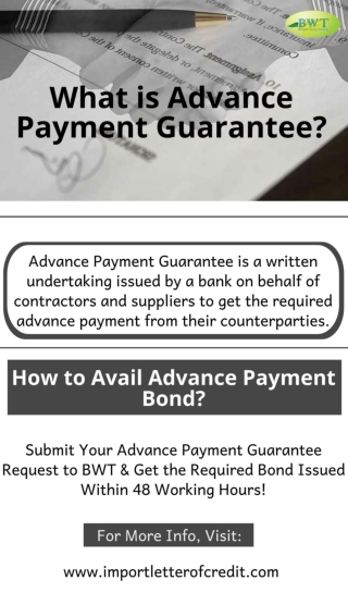 Infographics: What is Advance Payment Guarantee?