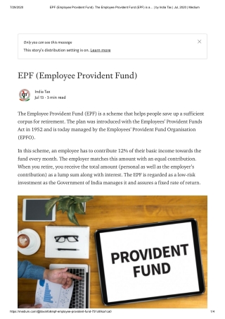 Employees' Provident Fund (EPF)