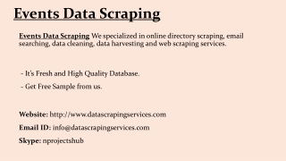 Events Data Scraping