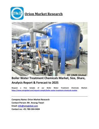 Boiler Water Treatment Chemicals Market Size, Industry Trends, Share and Forecast 2019-2025