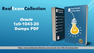 Easily Pass Oracle 1Z0-1043-20 Exams with Our Dumps & PDF - Realexamcollection