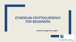 Ethereum Cryptocurrency For Beginners