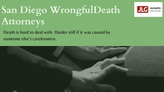San Diego Wrongful Death Lawyer