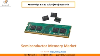 Semiconductor Memory Market Size Worth $127.3 Billion By 2026 - KBV Research