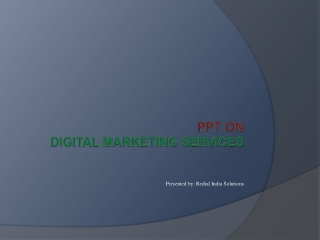 An overview of Digital marketing services
