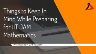 Things to keep in mind while preparing for IIT JAM mathematics