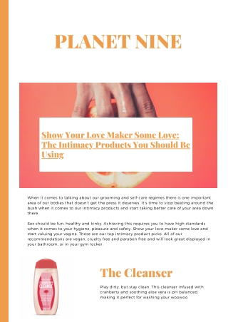 Show Your Love Maker Some Love: The Intimacy Products You Should Be Using