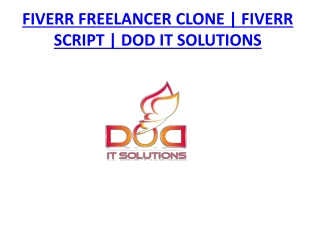 PEOPLE PER HOUR FREELANCER CLONE | DOD IT SOLUTIONS