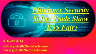 Efficiency Security Safety Trade Show (ESS Fair)