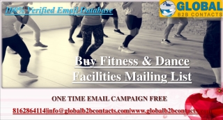 Fitness & Dance Facilities Mailing List