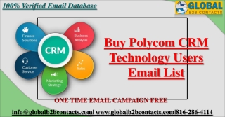 PolyCom CRM Technology Users Email List