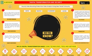 Security Video Recording To Real-time Video Analytics Giving New Trends To Security