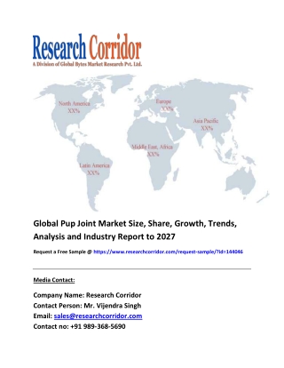 Pup Joint Market Size, Segmentation, Share, Forecast, Analysis, Industry Report to 2027