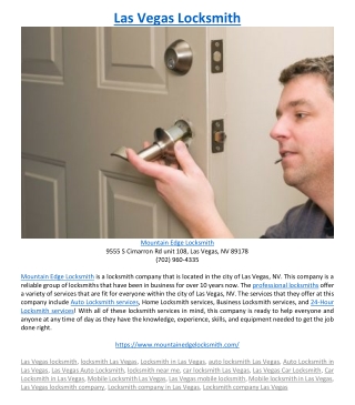 Las Vegas Locksmith