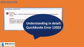 Understand about QuickBooks Error 12002