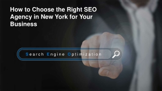 How to Choose the Right SEO Agency in New York for Your Business