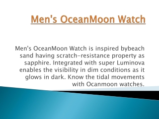 Men's OceanMoon Watch