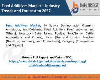 Latest Market Research Feed Additives Market  Size 2020-2027