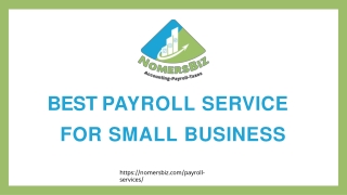 Online payroll services for startups | Nomersbiz