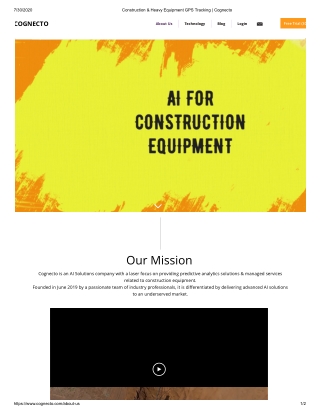 Construction and Heavy Equipment GPS tracking | Cognecto