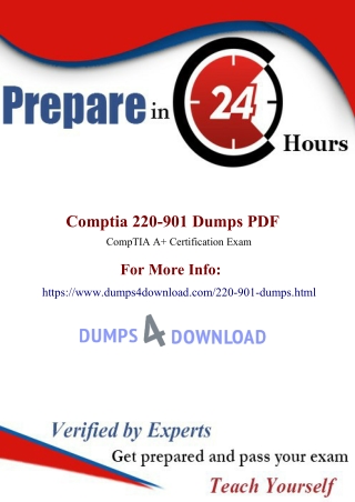 CompTIA 220-901 Dumps | Updated 220-901 Dumps PDF for IT Candidates