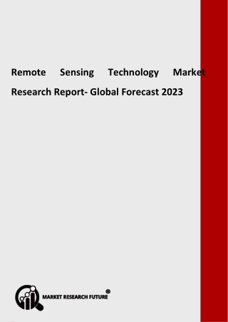 Remote Sensing Technology Market Trends