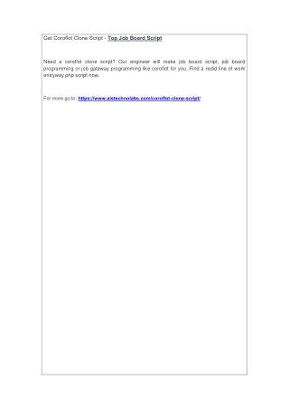 Get Coroflot Clone Script - Top Job Board Script