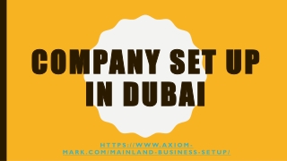 Company set up in Dubai