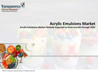 Acrylic Emulsions Market