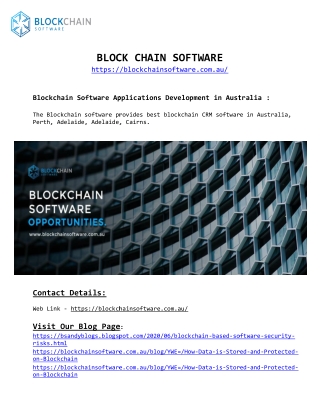 Blockchain Software Development