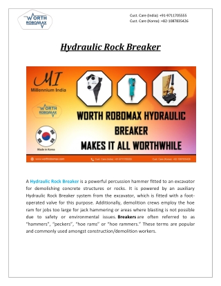 Hydraulic Rock Breaker