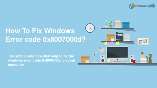 How To Fix Windows Update Error 0x8007000d?