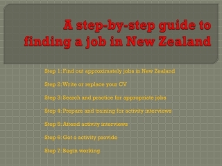 A step-by-step guide to finding a job in New Zealand