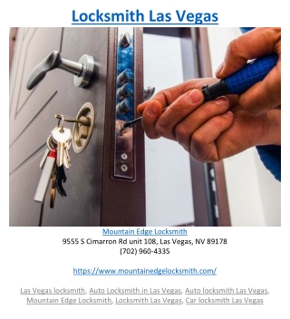Locksmith Las Vegas