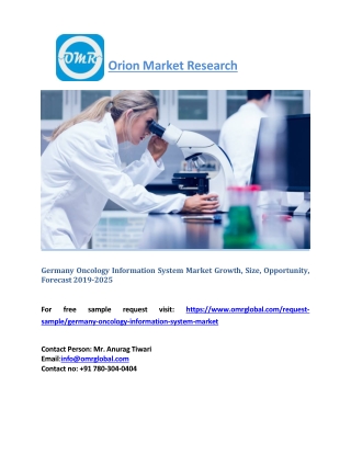 Germany Oncology Information System Market Growth, Size, Opportunity, Forecast 2019-2025