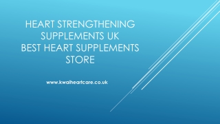 Heart Strengthening Supplements UK | Best Heart Supplements Store
