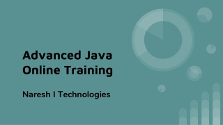 Advanced Java Online Training- Advanced Java Online Course