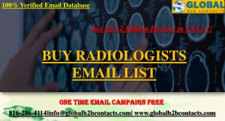 Radiologists Email List