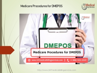 Medicare Procedures for DMEPOS