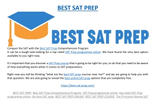 BEST SAT PREP