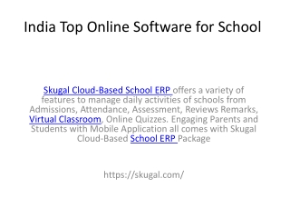 India Top Online Software for School