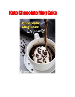 Keto Chocolate Mug Cake