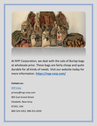 sandbags for sale NYP Corp_nyp-corp