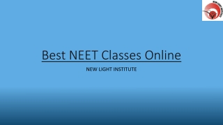 Best NEET Classes Online