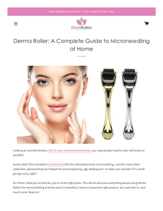 Derma Roller: A Complete Guide to Microneedling at Home